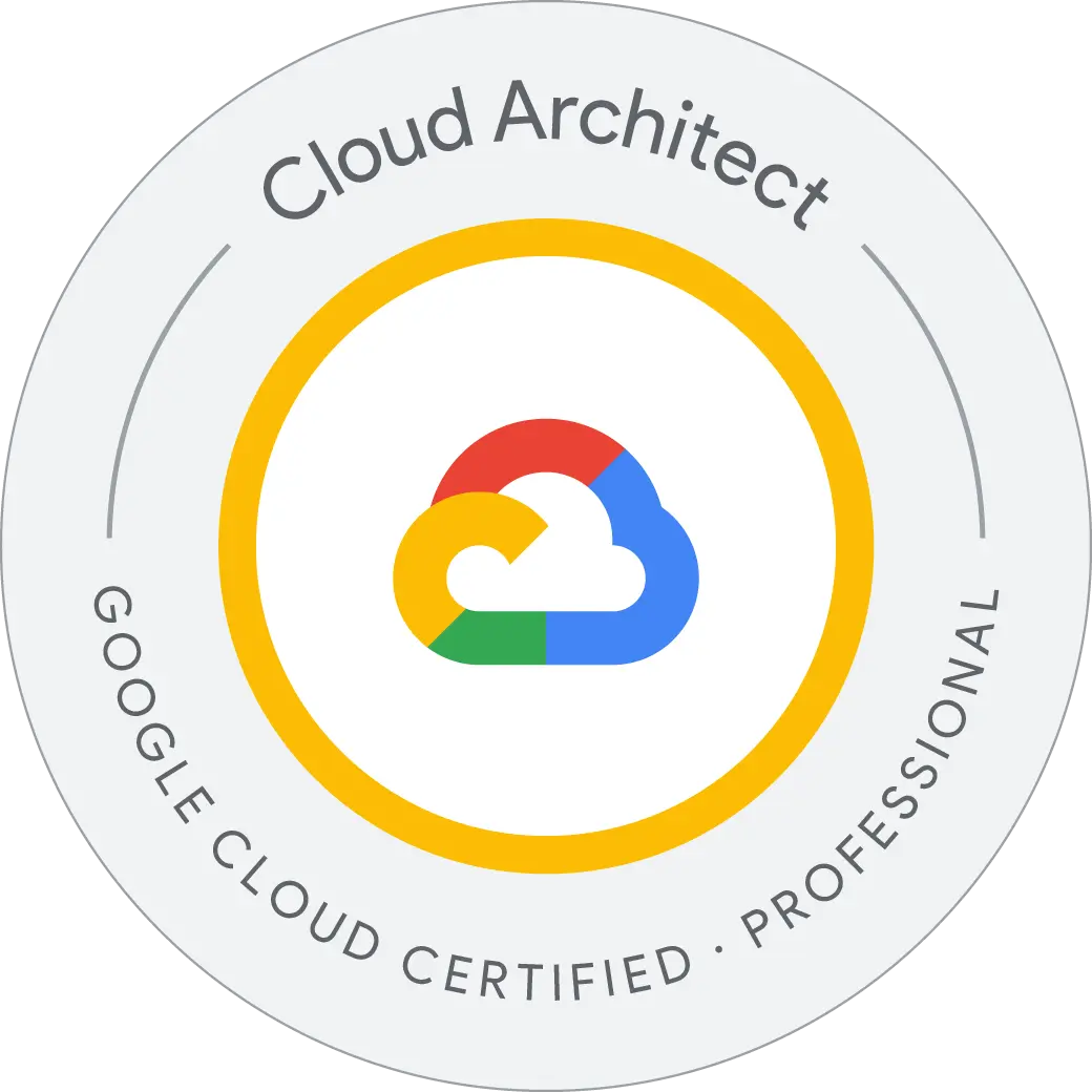 Google Professional Cloud Architect Certification Badge